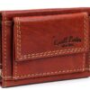 Gusti Leder studio Ronald portafogli vera pelle banconote stilistico elegante monete pratico marrone 2A70-22-6-0