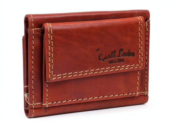 Gusti Leder studio Ronald portafogli vera pelle banconote stilistico elegante monete pratico marrone 2A70-22-6-0
