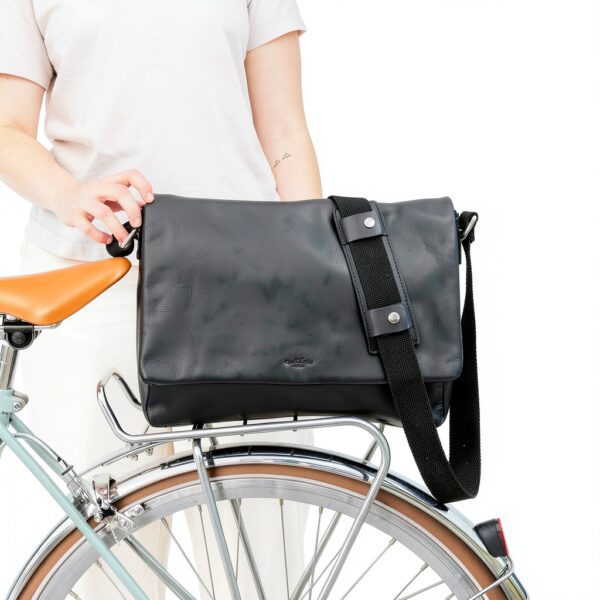 Gusti Borsa a tracolla in pelle vintage, senza cromo, per laptop e-1