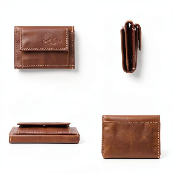 Gusti Leder studio Ronald portafogli vera pelle banconote stilistico elegante monete pratico marrone 2A70-22-6-2