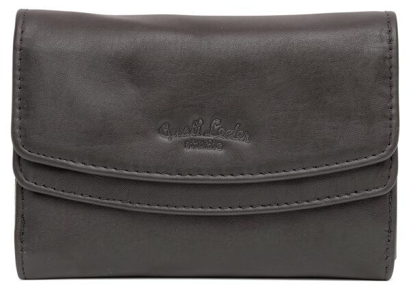 Gusti Leder Portafoglio Studio Asmund portamonete in vera pelle da donna nero-3