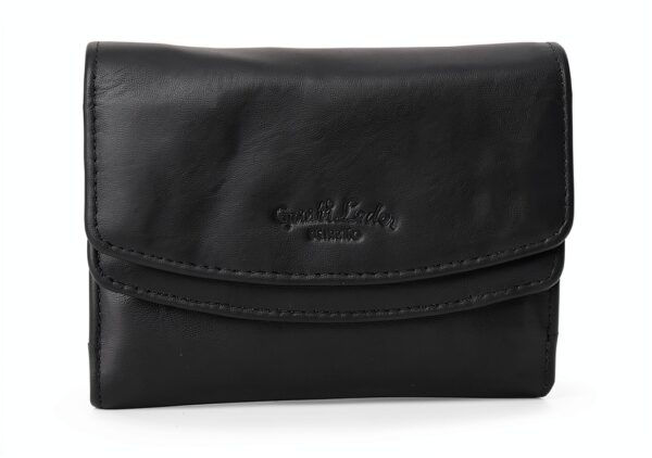 Gusti Leder Portafoglio Studio Asmund portamonete in vera pelle da donna nero-8