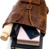 Gusti Zaino in pelle Nolan, zaino vintage da città, per attività all'aperto, per computer portatile, per escursioni-5