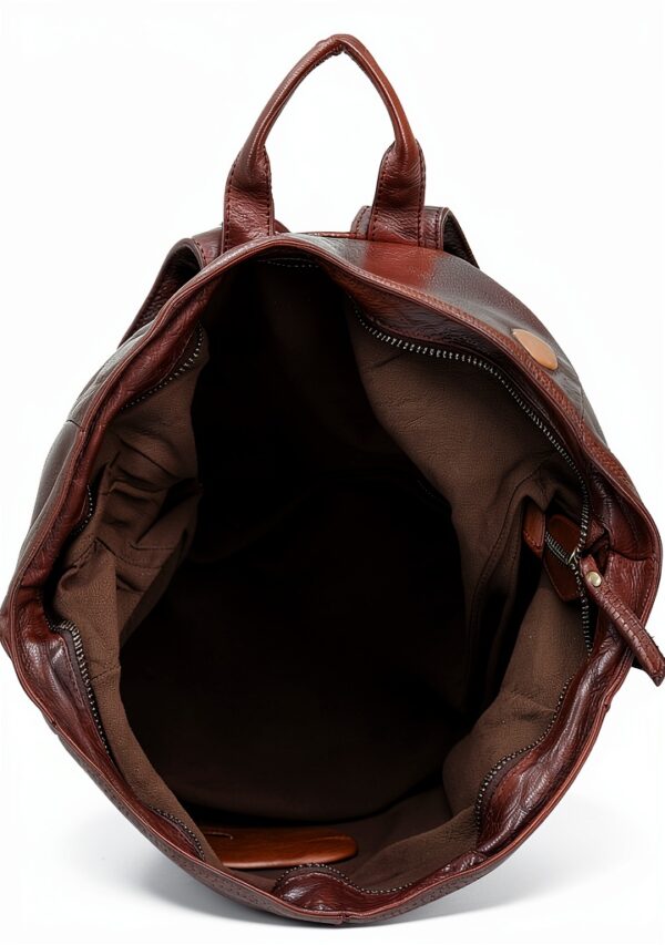 Gusti Zaino a Joy spalla vintage rolltop outdoor ufficio marrone pelle-6