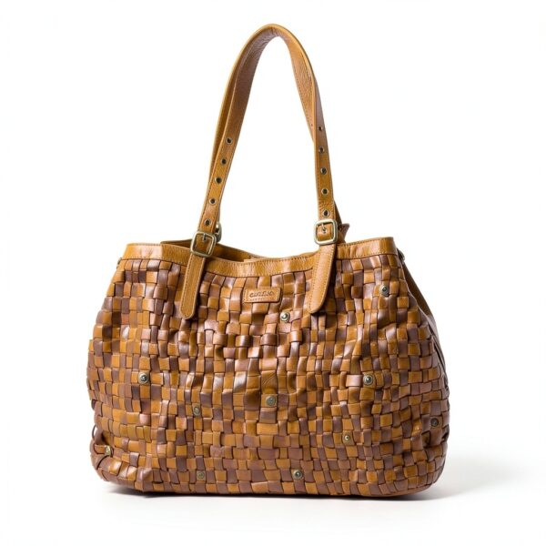 Gusti Borsa a tracolla in pelle - Demery vintage Shopper in vera pelle Donna Marrone-1