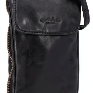 Gusti Estera - Borsa a tracolla da donna in pelle vintage, Nero , Taglia unica per tutti-0