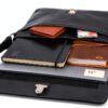 Gusti Borsa a tracolla in pelle vintage, senza cromo, per laptop e-6