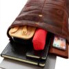 Gusti Zaino a Joy spalla vintage rolltop outdoor ufficio marrone pelle-2