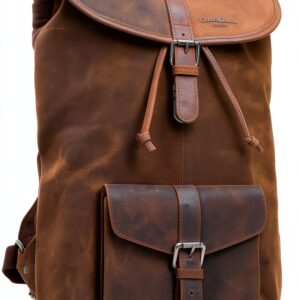 Gusti Zaino in pelle Nolan, zaino vintage da città, per attività all'aperto, per computer portatile, per escursioni-0
