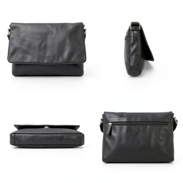 Gusti Borsa a tracolla in pelle vintage, senza cromo, per laptop e-2