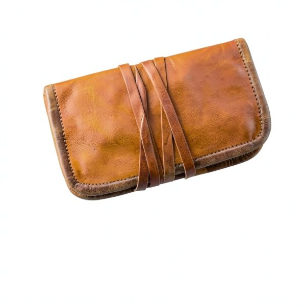 Gusti porta tabacco in pelle - Hazel porta tabacco arrotolabile porta tabacco porta utensili accessori in pelle marrone-2